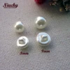 Niucky-Shank Mini Imitation Pearl Buttons for Clothing, Wedding Dress Sewing, Decorative Materials, 8mm, 9mm, P0301-010 3
