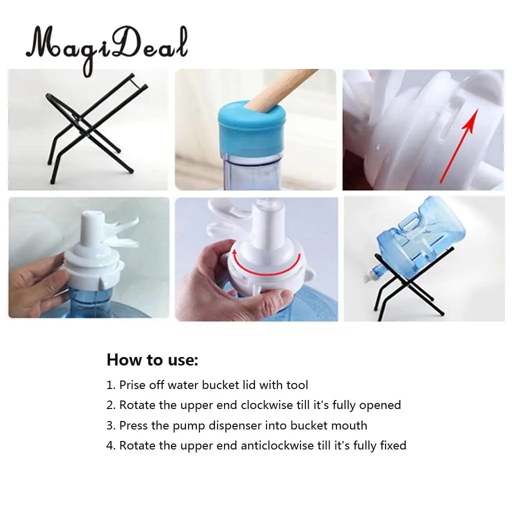 2Pcs Water Top Spigot Replacement Bottle Valve Faucet Water Dispenser White Drink Tap for 3/5 Gallon Bottled Water Tap Dispenser