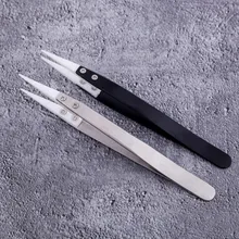 1 шт. антистатический обратный керамический Пинцет термостойкий проводящий изогнутый Прямой пинцет