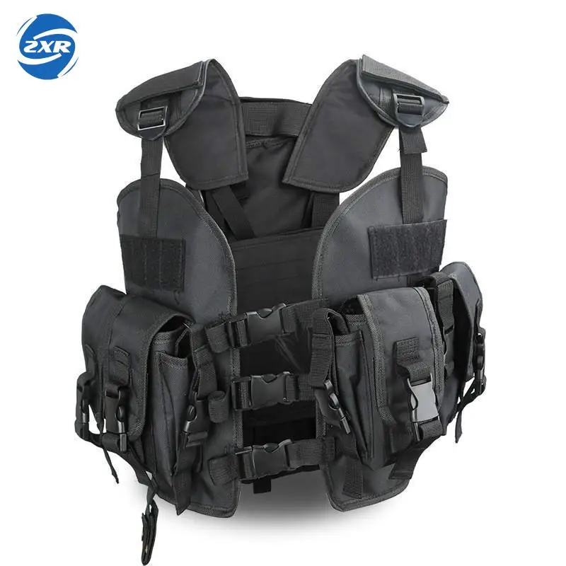  Unloading Men Multi-pocket Tactical Hunting Vest 6 Colors Camouflage Molle Soft Body Military Vest 