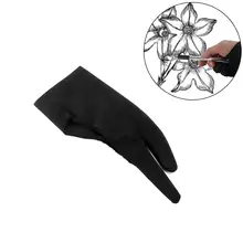 Для искусства раскрашивания перчатки с двумя пальцами для любого графического рисунка планшета черные 2 пальца противообрастающие, как для правой, так и для левой руки