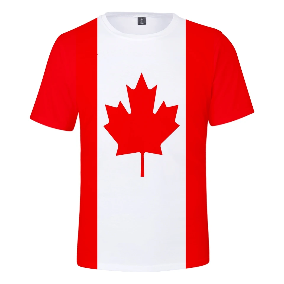 Canada Leaf t shirt National Flag USA/Spain/Canada Printed