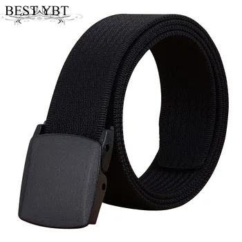 

Best YBT Unisex belt Prevent allergy Plastic smooth buckle Men belt casual high quality Men and Women sport cowboy belt