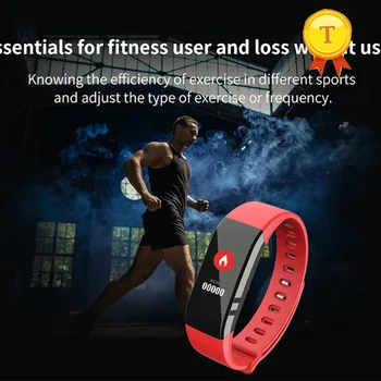 

2018 ce rosh women girl smart band fitness band dynamic heart rate monitor long time standby healthy smart bracelet wristband