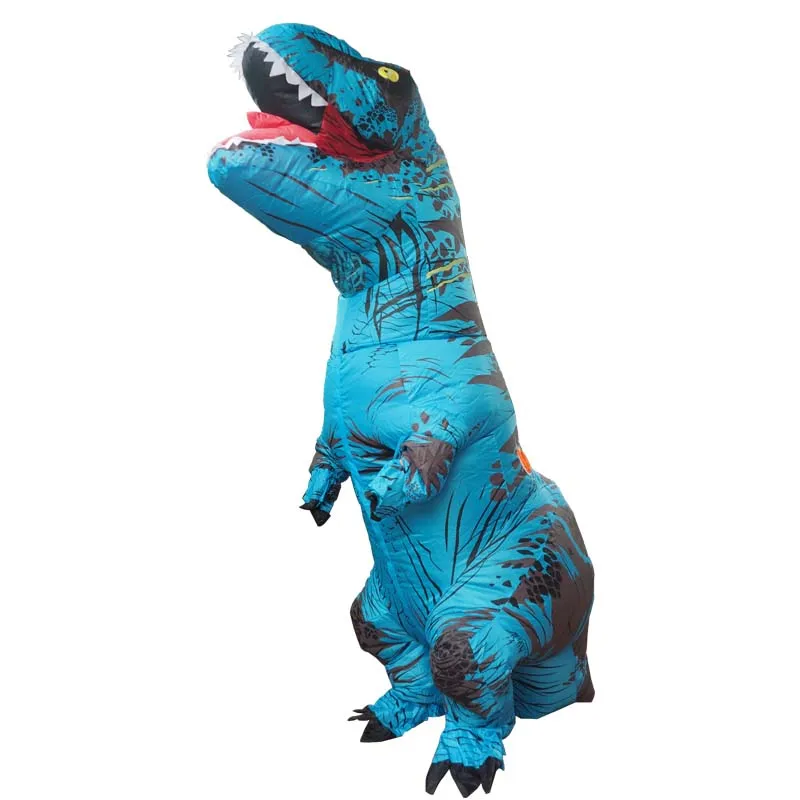 Костюм Юрского периода для Хэллоуина надувной костюм t rex карнавальный вечеринки