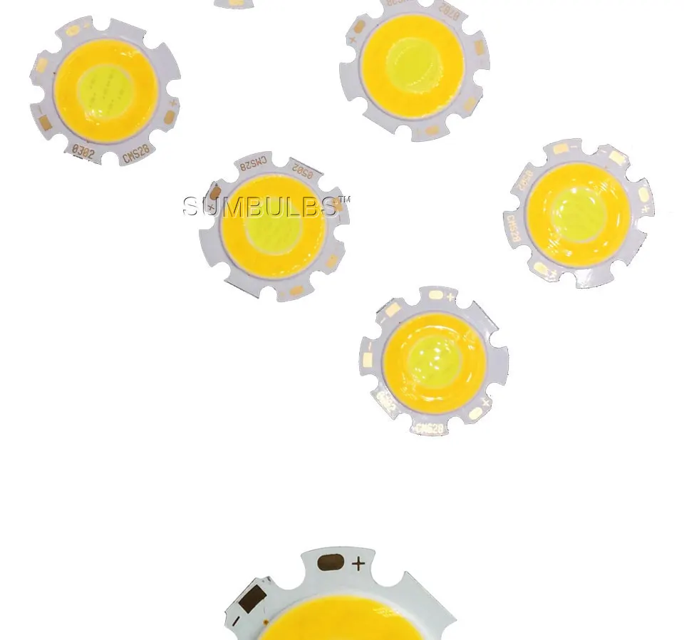 28mm double color COB led light round cob 3W 5W 7W (3)