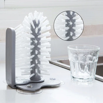 

Household Glass Cups Scrubber Lazy Labor Saving Tea Cup Brush Rotating Bottle Cleaning Brushes