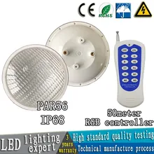 Par56 свет для бассейна AC12V AC24V RGB 24 Вт 36 Вт 54 Вт IP68 Водонепроницаемая подводная светодиодная подсветка для фонтанов открытый прожектор пруд