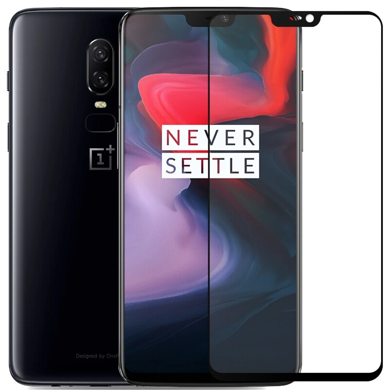 Oneplus 6T закаленное стекло Mofi Oneplus 6T защита экрана 9H 2.5D жесткий черный край Передняя защитная пленка на стекло защитная 1+ 6T