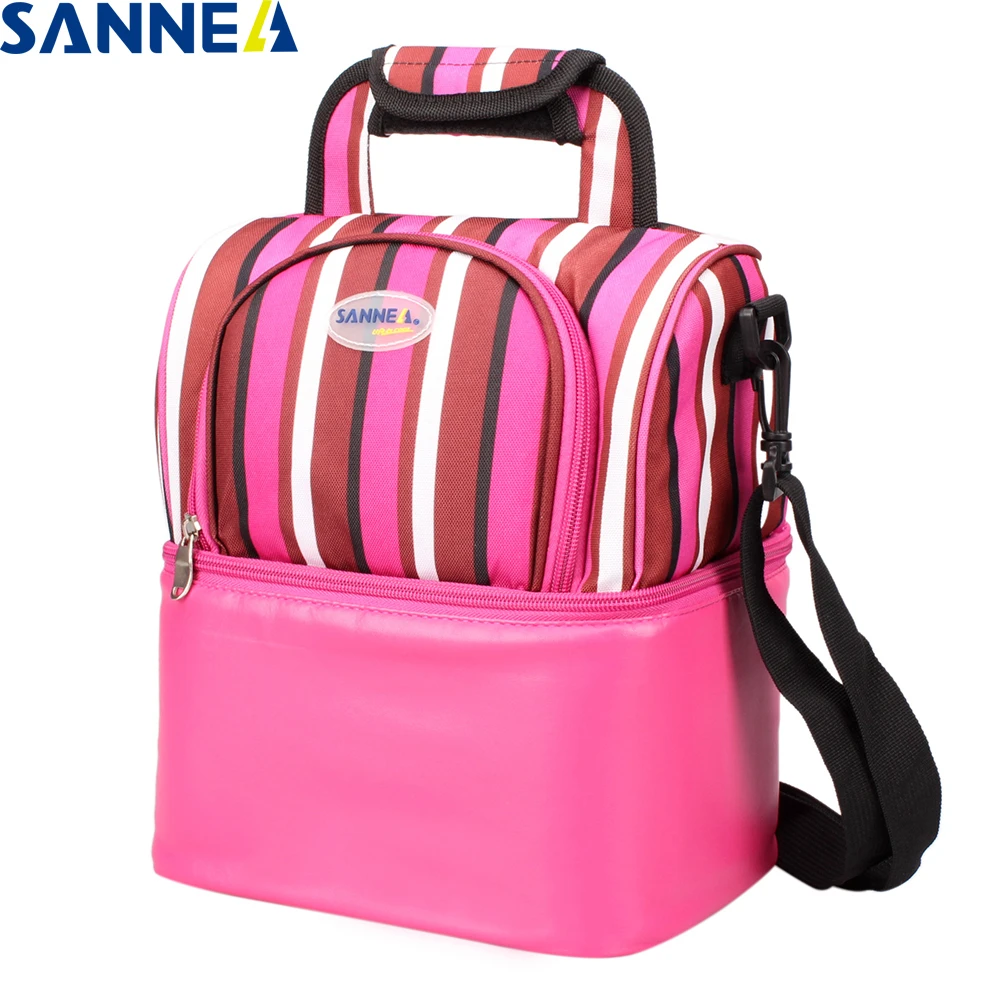 sanne 9l double layer waterproof thermal lunch bag picnic storage cooler bag multifunction food picnic lunch box insulation SANNE 9L Double Layer Waterproof Thermal Lunch Bag Picnic Storage Cooler Bag Multifunction Food Picnic Lunch Bags Insulation