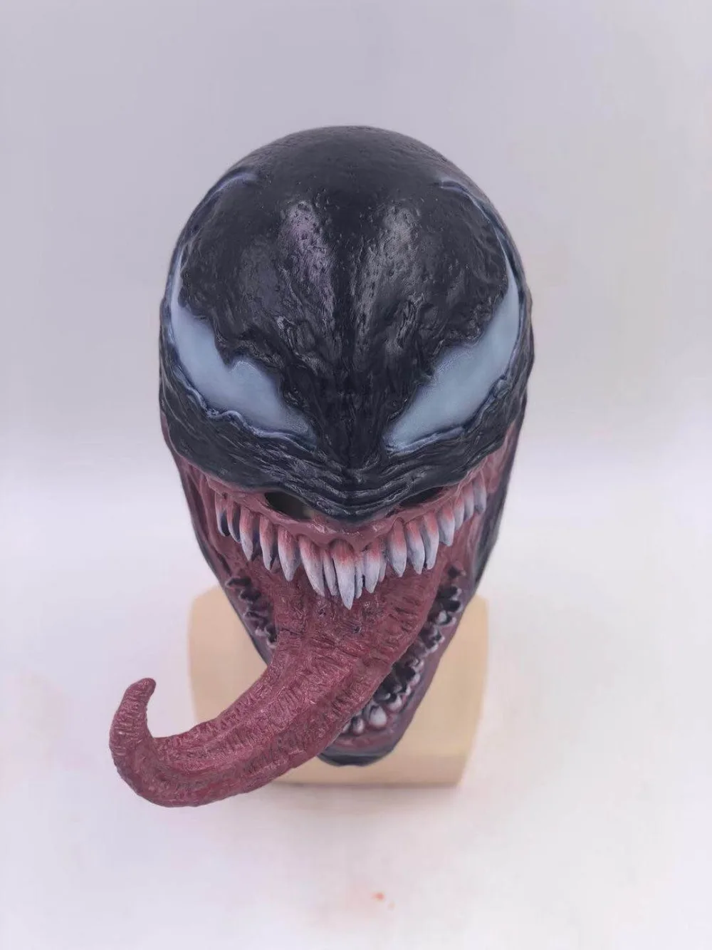 Латексная Маска Venom с длинным языком, латексная маска Venom, Шапка-бини, латексные маски Venom, шлем, Вечерние Маски на Хэллоуин