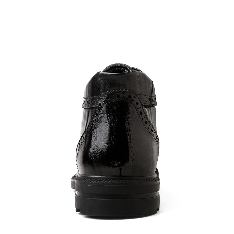 Estilo Lace Black ever De Britânico Vaca Couro brown Sapatos up Botas Pele Inverno Yd Casuais Primavera Homens inverno OzdaRqBR
