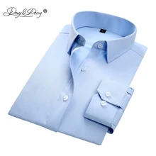 Новое поступление весна лето мужская рубашка с длинным рукавом солидная рубашка приталенная мужская деловая Рабочая Рубашка DS260