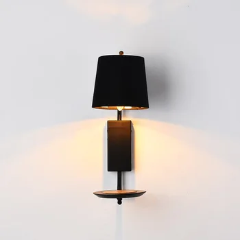 

Modern Wall Light Fixture With Shelf USB Wall Sconce Lamp for Bedroom Bedside Bed Room Headboard Lighting Fixture Home Decor