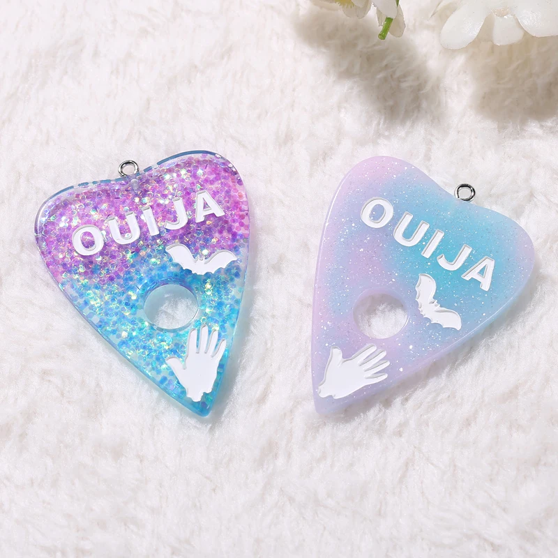 10 шт. 39*47 мм ouija подвески из смолы ожерелье подвеска брелок для украшения