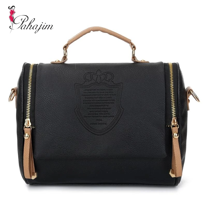 

fashion 2014 preppy style stamp women leather handbags one shoulder bags women messenger bags