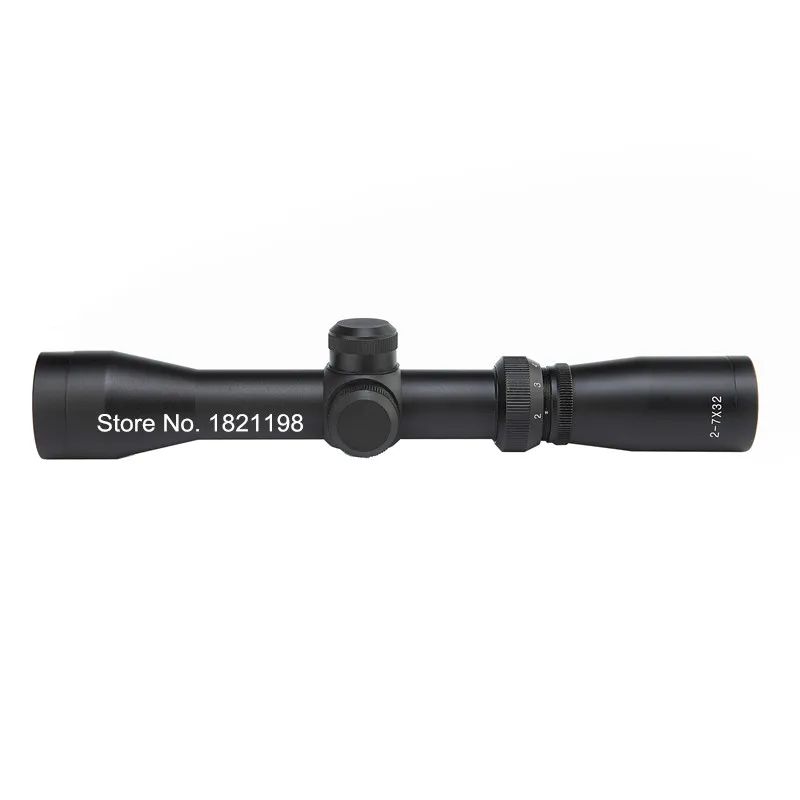 

Good Quality Tactical 2-7x32 Pistol Scope Hunting Shooting Reticle Optical Sight Scope Outdoor Hunting Gun Equipment
