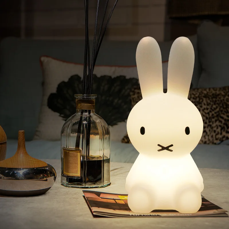 

Animal Cartoon Dimmable LED Rabbit Night Light Bedside Living Room Bedroom Decoration Lights Children's Christmas Gift Lamp