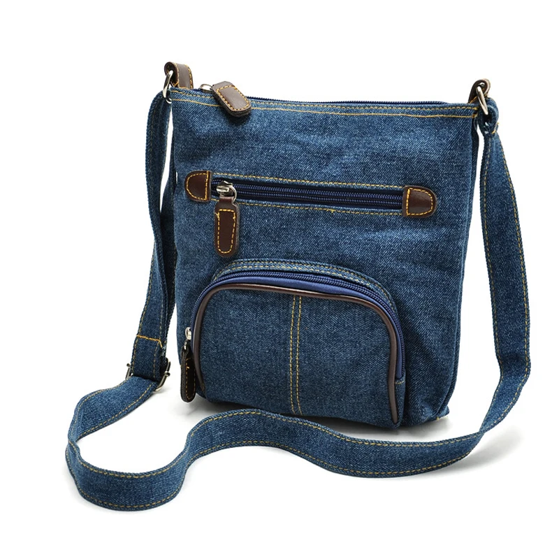 

2019 Blue Women Messenger Bags Mini Small Shoulder Bag Satchels Girls Crossbody Summer Retro Vintage Bag Denim Bolsos Sac A Main