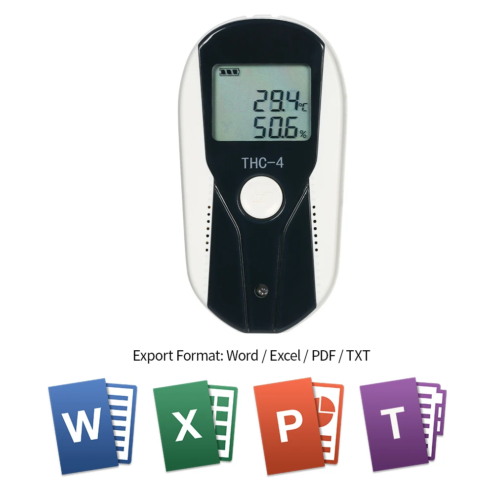 

Temperature thermometer Humidity Data Logger RH TEMP Datalogger Recorder LCD Humiture Recording Meter External Humidity Sensor