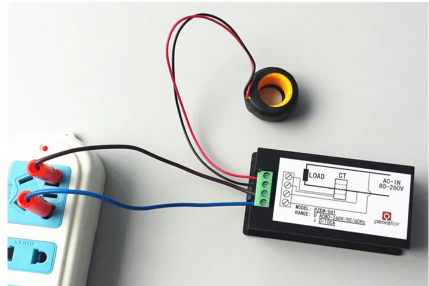 AC 110 V-220 V цифровой lcd 100A ватт измеритель мощности Вольт Амперметр Вольтметр+ чехол бесплатно