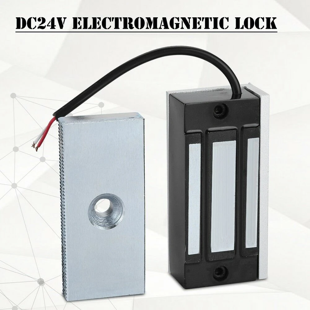 Dc24V двери электрический магнитный электромагнитный замок 60 кг холдинг запись доступ мини