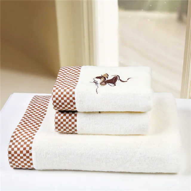 High quality cotton towel set elegant fashion style 3pcs Bath Towels