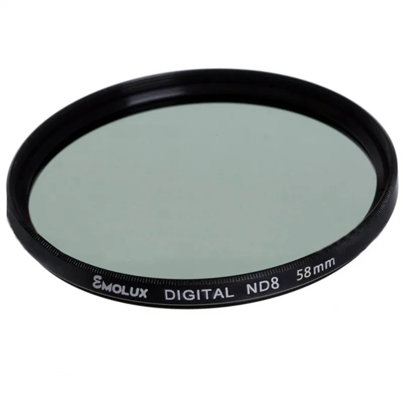 Top Quality Emolux ND8 Neutral Density filters for all 58mm Digital