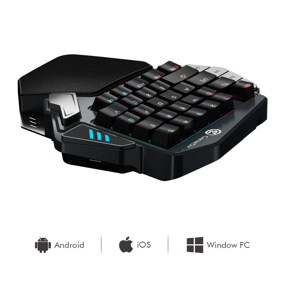  GameSir Z1 Gaming Keypad: Blue Axis mechanical keyboard RGB blacklight one-handed PC keyboard for F