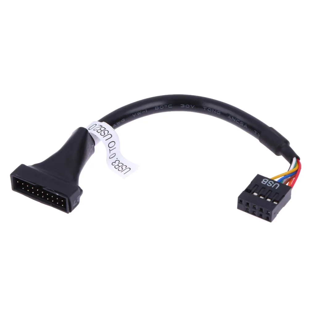 USB Adapter 1/2/5pcs/Set USB 3.0 20 Pin Male to USB 2.0 9 Pin Motherboard Female Cable Converter For cd-rom /floppy drive panel