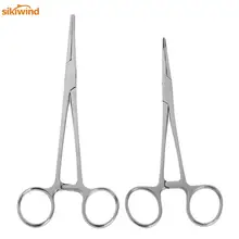 Two Styles Choices Stainless Steel Fish Hook Remover Curved Tip Clamps Fishing Locking Forceps Practical