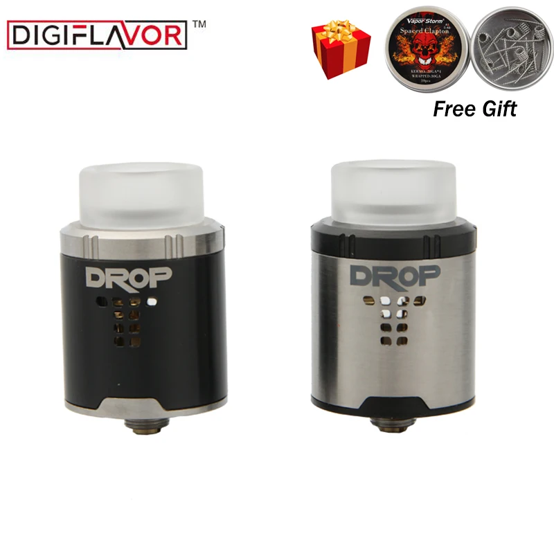 Digiflavor Drop RDA с BF squonk 510 pin 24 мм электронный сигаретный бак большой пост-отверстия ступенчатый воздушный поток дизайн против сетки pro