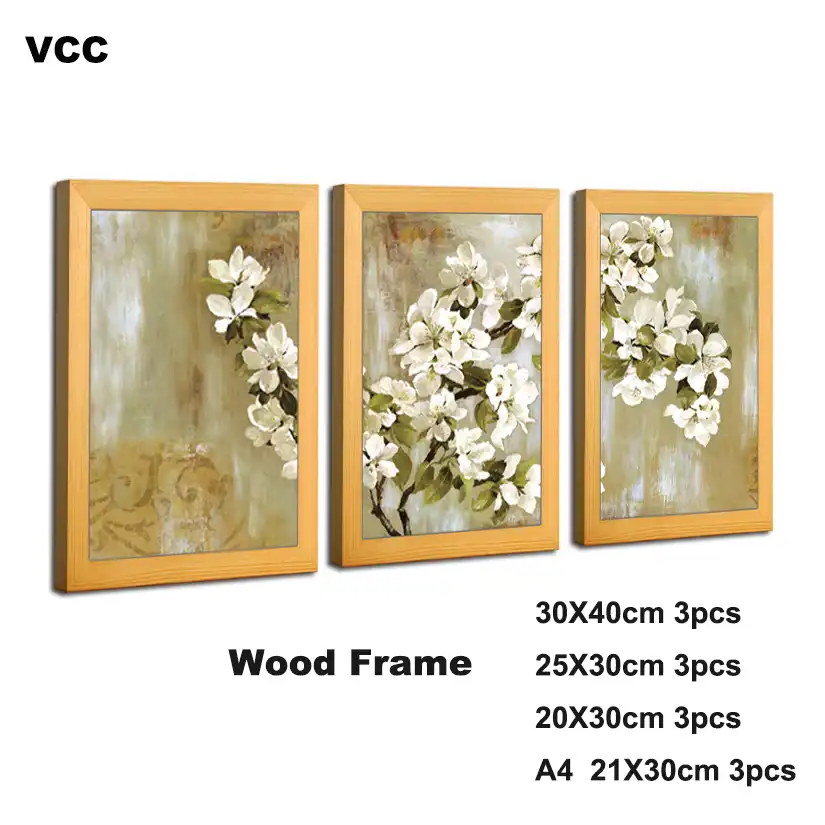 3pcs Set Nature Wood Frame Pictures Frames Classic A4 20x30 30x40cm Plexiglass Include Poster Photo Frames For Wall Hanging Frame Aliexpress