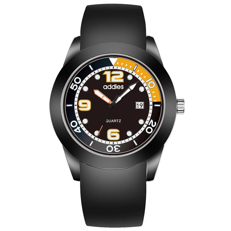 2018 Addies Men Business Waterproof Causal Fashion Luminous Luxury quartz wristwatch relogio masculino  top popular