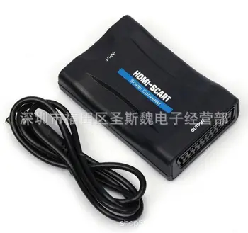 

by dhl or ems 20pcs 1080P HDMI to SCART Video Audio Upscale Converter AV Signal Adapter HD Receiver TV DVD