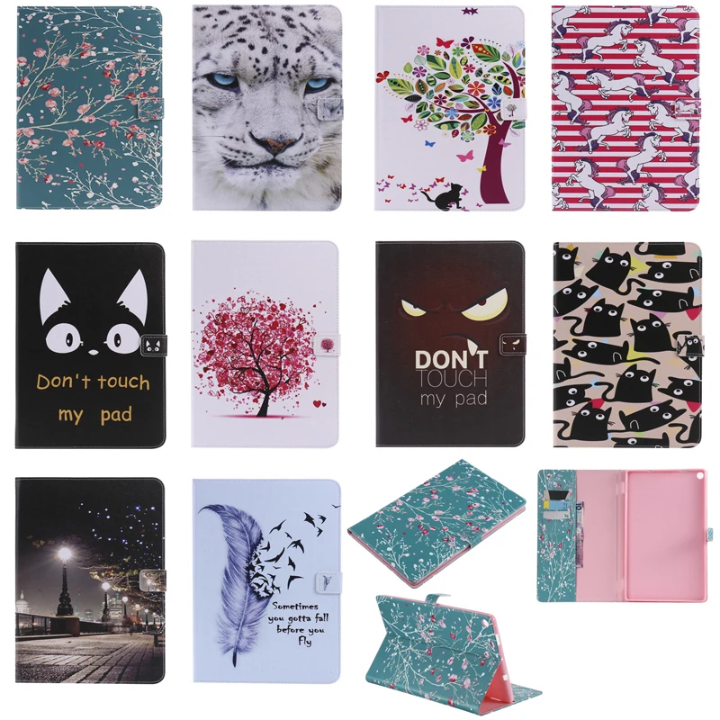 

Luxury Horse Print Leather Magnetic Flip Wallet Tablet Case Cover Skin Shell Coque Funda For Amazon Kindle Fire HD 10 inch 2017