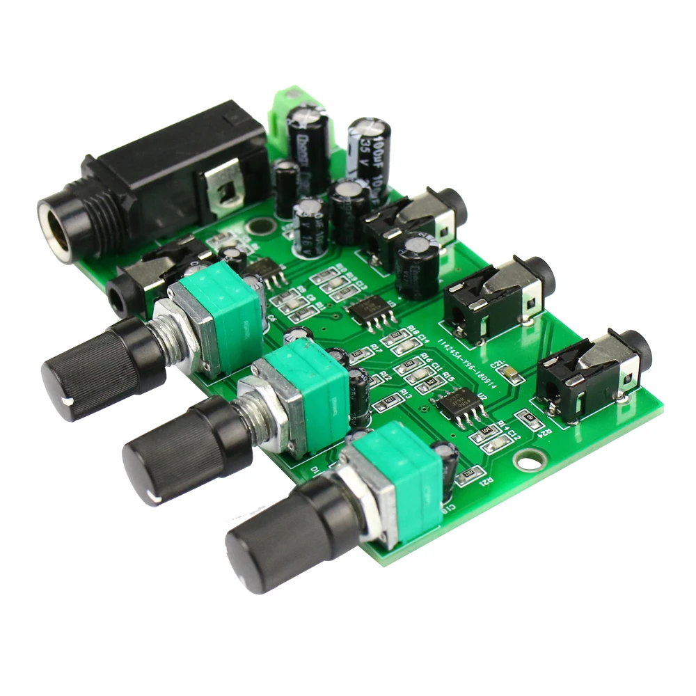 GHXAMP 2 полосный музыкальный усилитель микрофона плата для смешивания