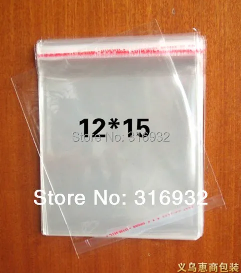 

Clear Resealable Cellophane/BOPP/Poly Bags 12*15cm Transparent Opp Bag Packing Plastic Bags Self Adhesive Seal 12*15 cm