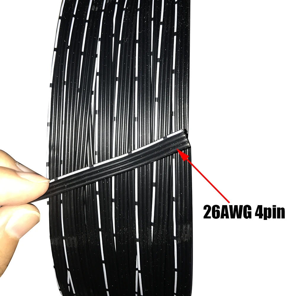 26AWG 3P 4P 8P специальный мягкий высокотемпературный силиконовый кабель Мягкий параллельный провод черный белый луженый медный провод Гибкая л... 26AWG 3P 4P 8P специальный мягкий высокотемпературный силиконовый кабель Мягкий параллельный провод черный белый луженый медный провод Гибкая л...