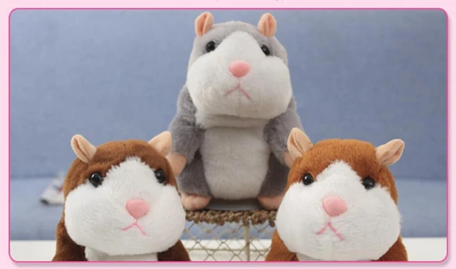Dropshipping Promotion 15cm Lovely Talking Hamster Speak Talk Sound Record Repeat Stuffed Plush Animal Kawaii Hamster Kid Toys 6