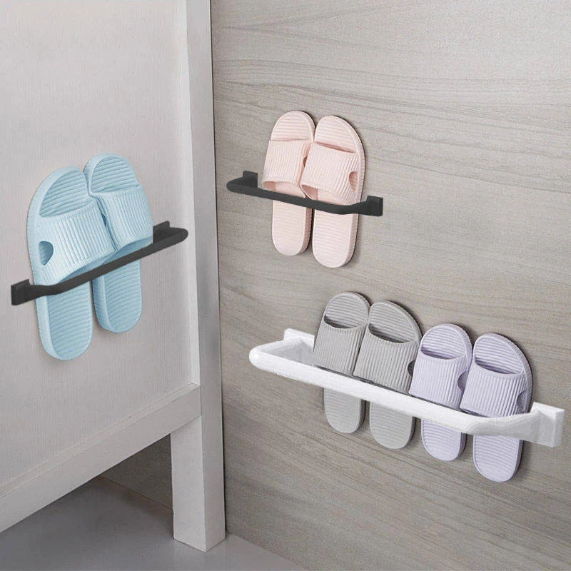 Настенный стеллаж для хранения обуви, Тапочки для ванной комнаты, стойки, Пробивка, кухонный инструмент, держатели для полотенец для ванной комнаты