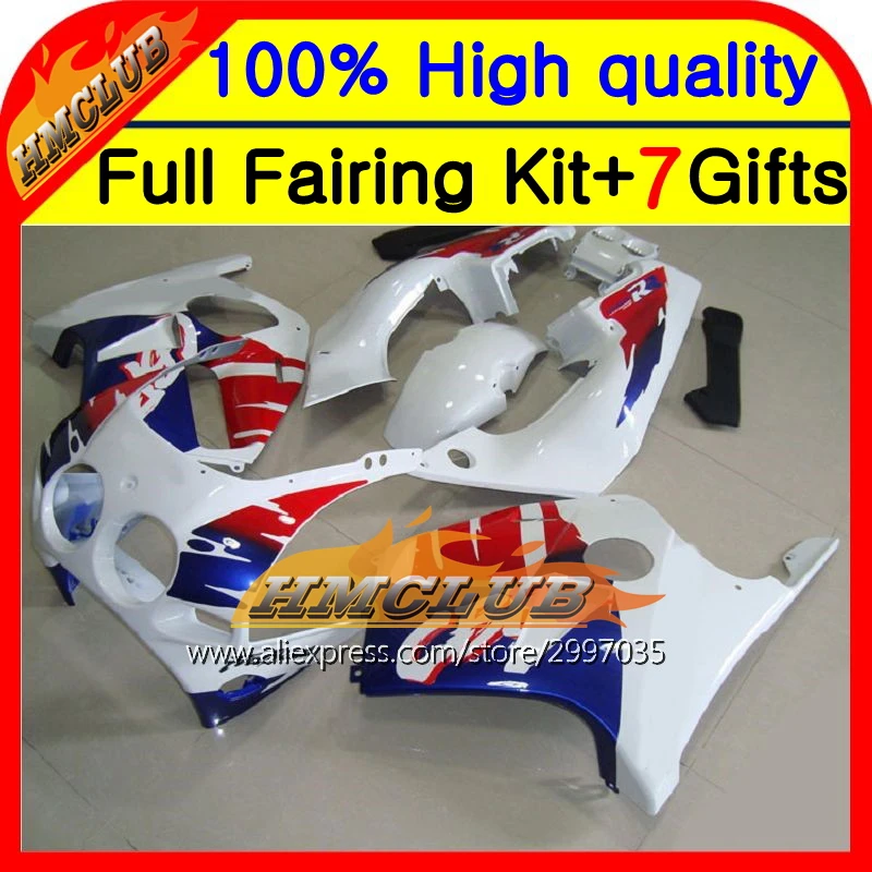 Корпус для HONDA MC19 86-89 CBR250RR синий красный белый 86 87 88 89 HM #58 CBR250 RR CBR 250RR Новый Белый 1986