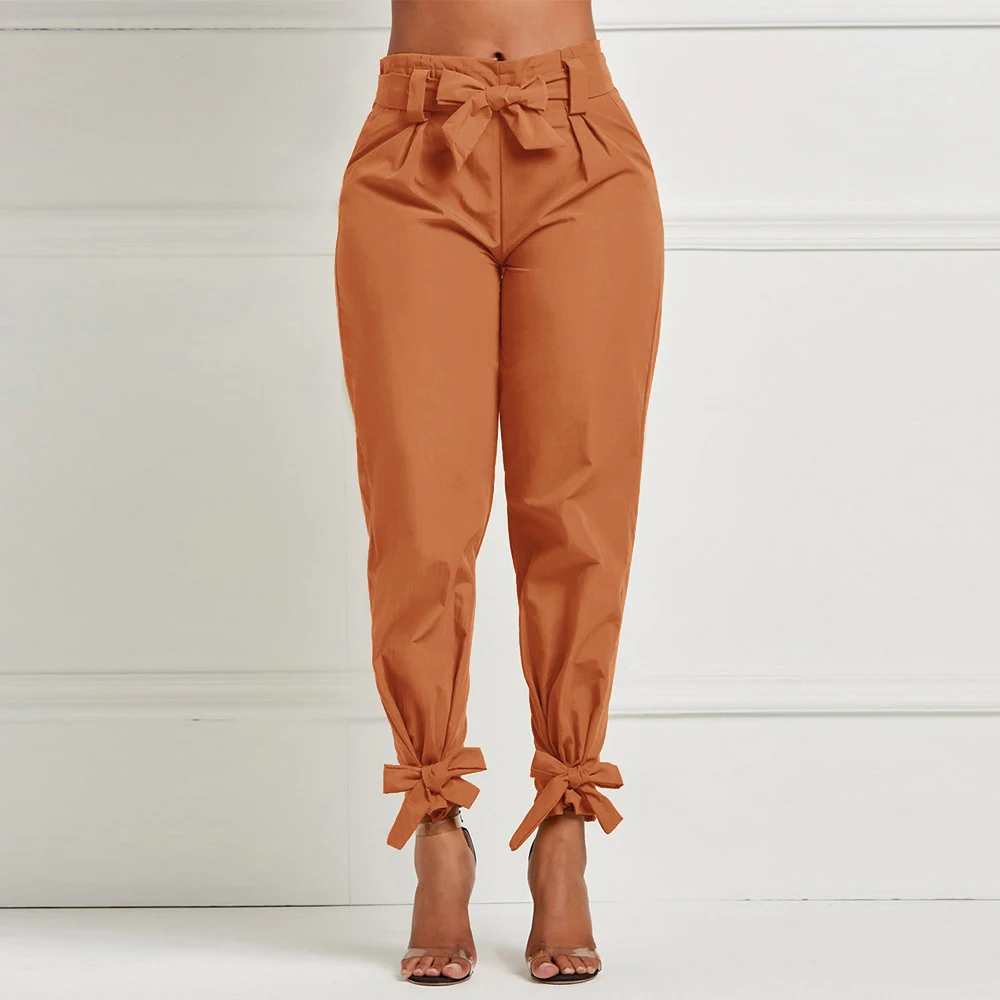 CALOFE новинка женские брюки с высокой талией Pantalones Mujer Cintura для девушек вечерние