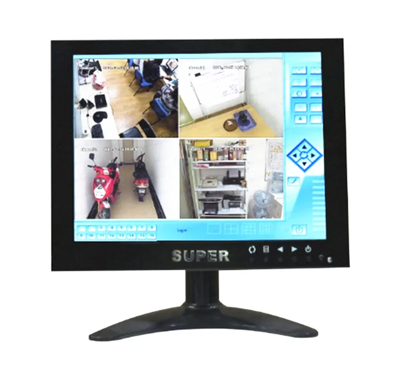 8 Inch Touch Screen LCD Monitor For CCTV Camera VGA BNC AV Input