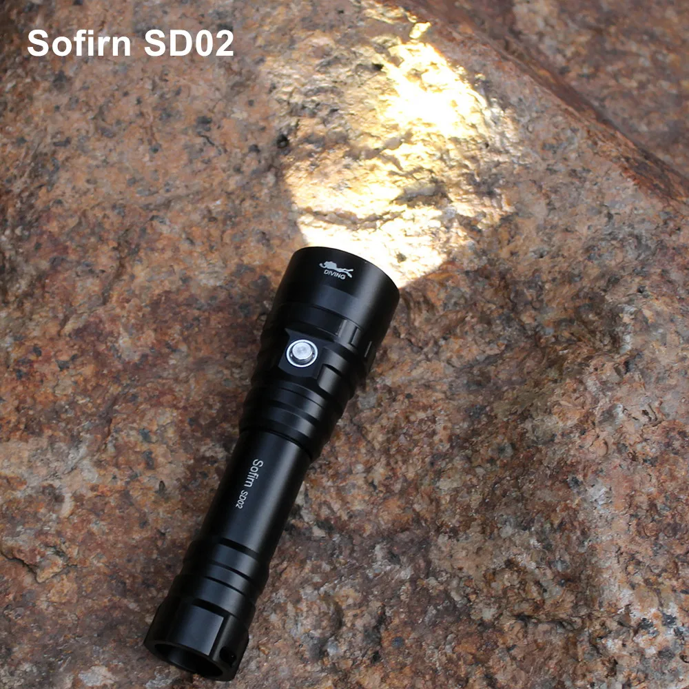 Мощный светодиодный фонарик Sofirn SD02 для дайвинга с аквалангом фонарь светильник