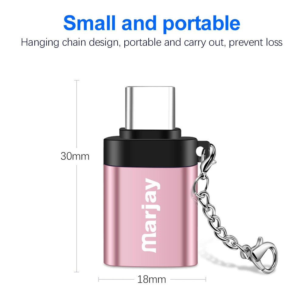Кабель адаптер Marjay OTG Type C для Samsung S10 S9 S8 USB c Xiaomi 9 8 3 0 Huawei|Переходники и адаптеры| |