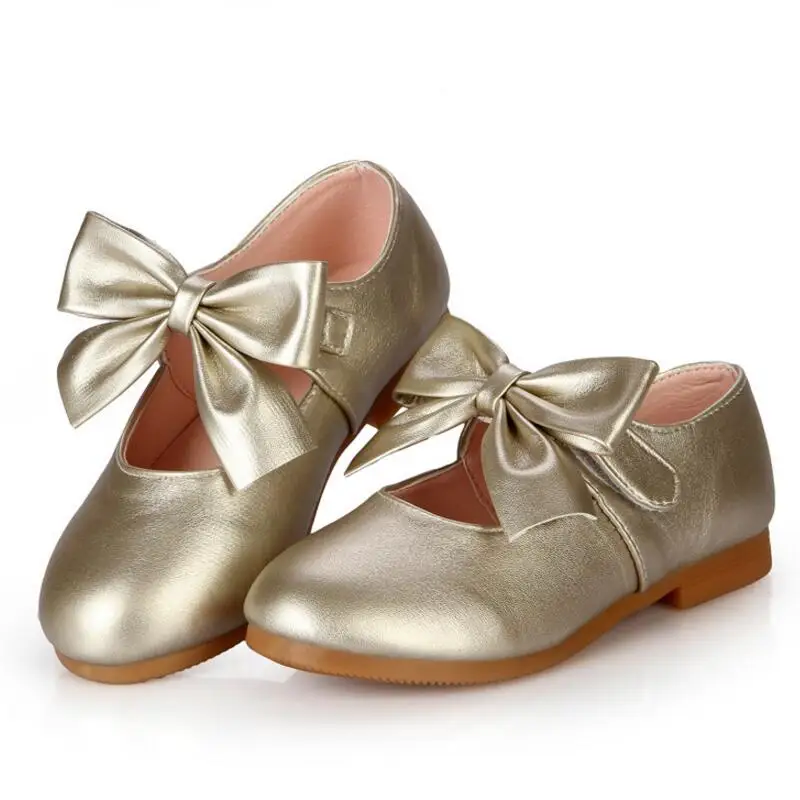 Children Shoes Girls Shoes Princess Girls Fashion Leather Sneaker Lovely Flower Kids Soft Sole Leather Flats