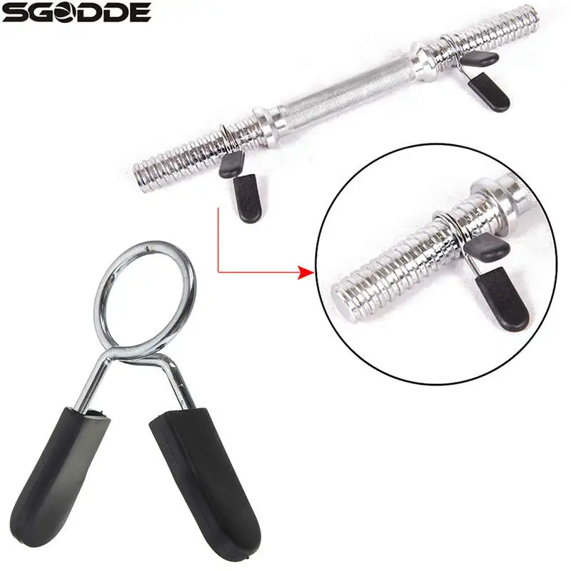 2 Pieces 30mm Barbell Gym Weight Bar Dumbbell Lock Clamp Spring Collar