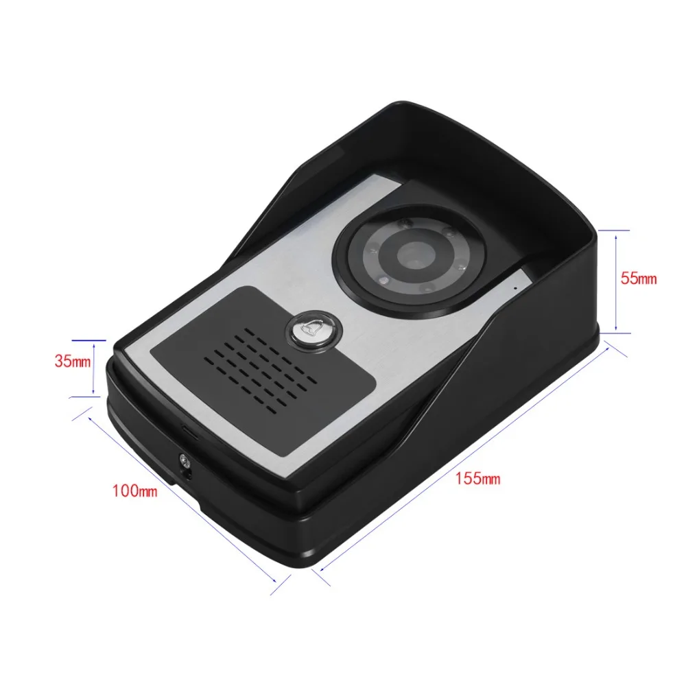 Wired doorbell camera Color Video door Phone Intercom System kit 7