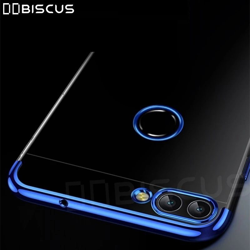 Роскошный ультратонкий чехол из тпу силиконовый мягкий для Huawei Y9 2018 с защитой от
